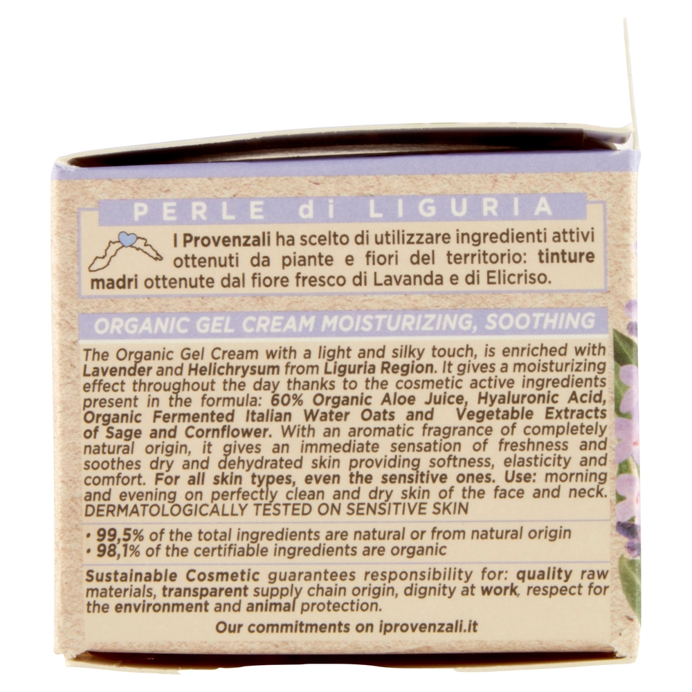 I Provenzali Bio Crema Gel Biologica Lavanda Ligure 50 mL